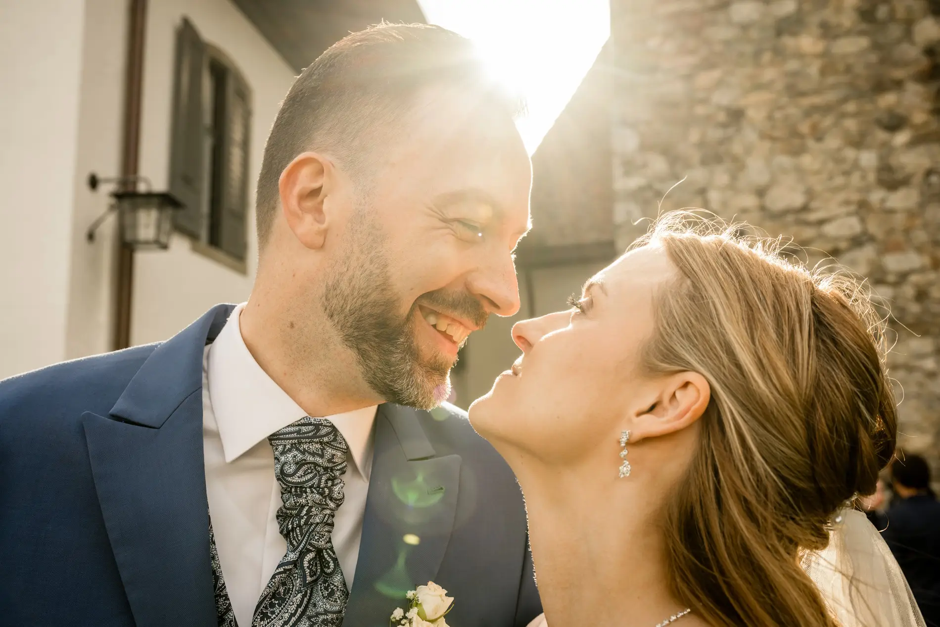 Hochzeitspaar Zürich goldene Abendstimmung